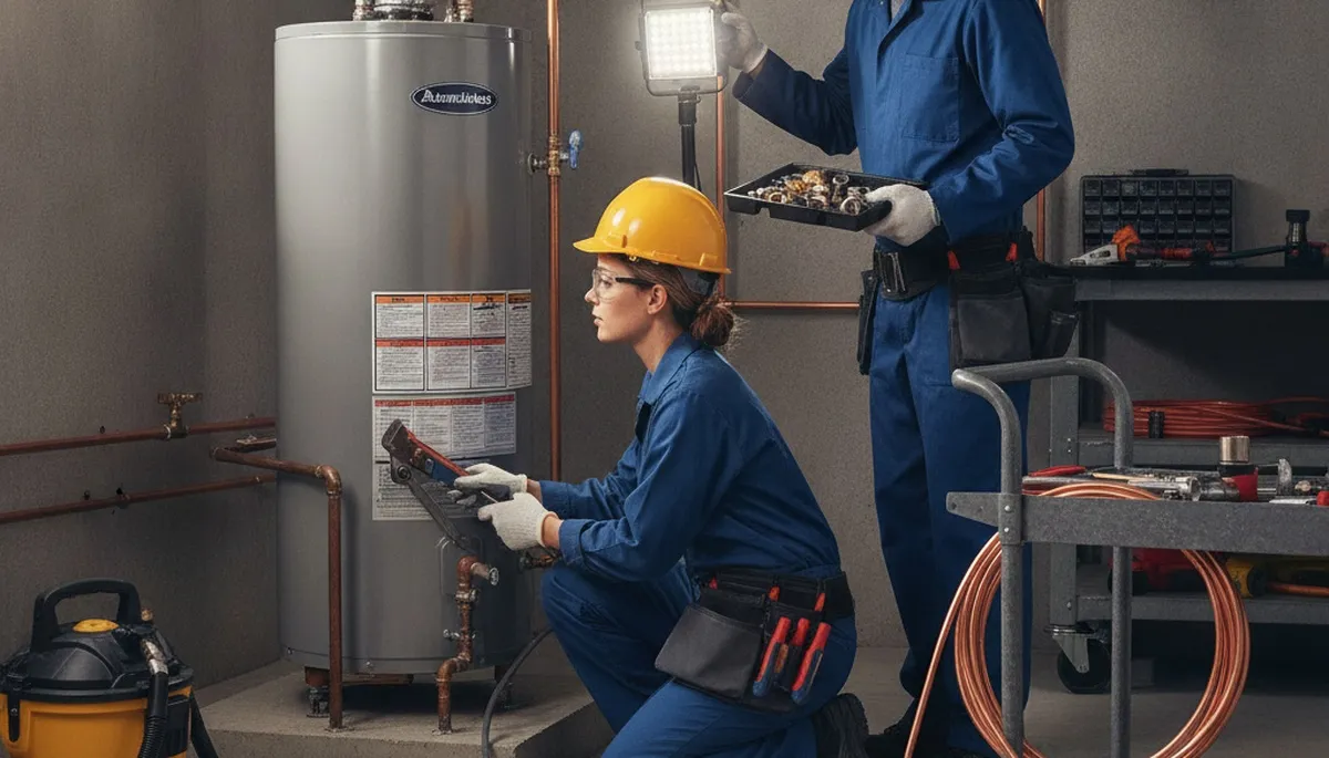 Clearwater, FL plumber repairing a home pipe for fast, reliable plumbing service