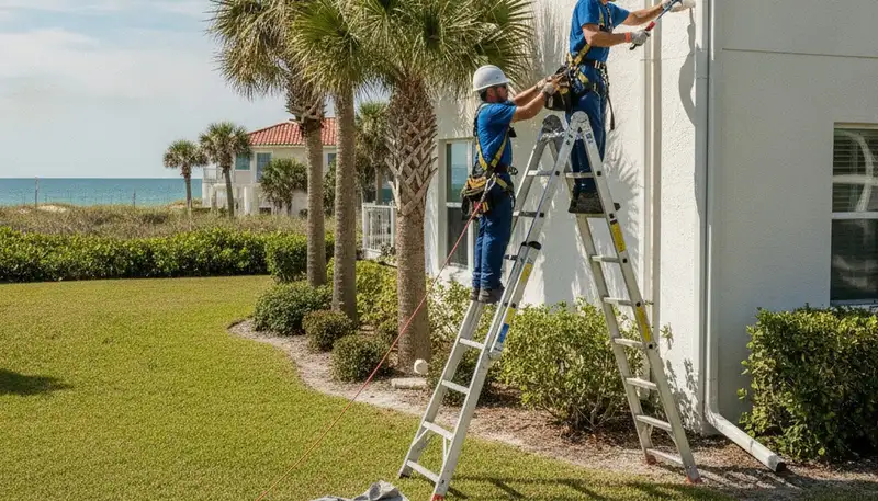 Professional plumber repairing a leak in Clearwater, FL for plumbingclearwaterfl-new.com