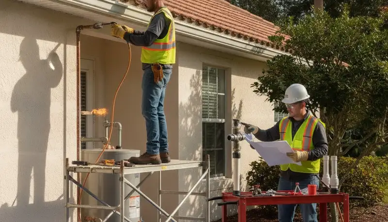 Plumber repairing a sink in Clearwater, FL for plumbingclearwaterfl-new.com