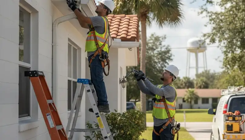 Professional plumber repairing a leak in Clearwater, FL for plumbingclearwaterfl-new.com