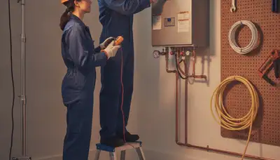 Tankless water heater installation in Clearwater, FL by On Call Plumbers