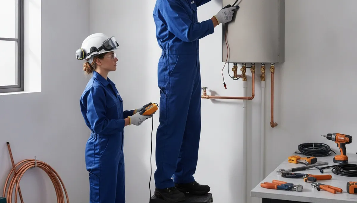 Tankless water heater installation in Clearwater, FL by On Call Plumbers