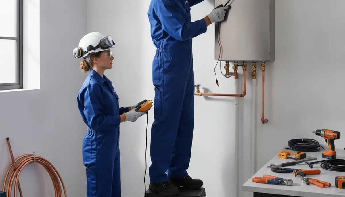 Tankless water heater installation in Clearwater, FL by On Call Plumbers