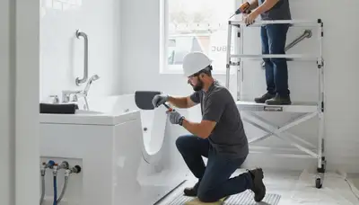Walk-in tub installation by Clearwater, FL plumbers for safer, accessible bathing