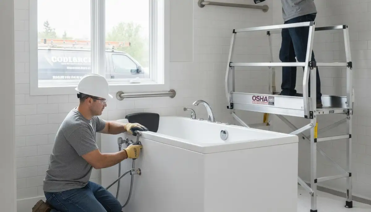 Walk-in tub plumbing installation for Clearwater, FL homes by On Call Plumbers